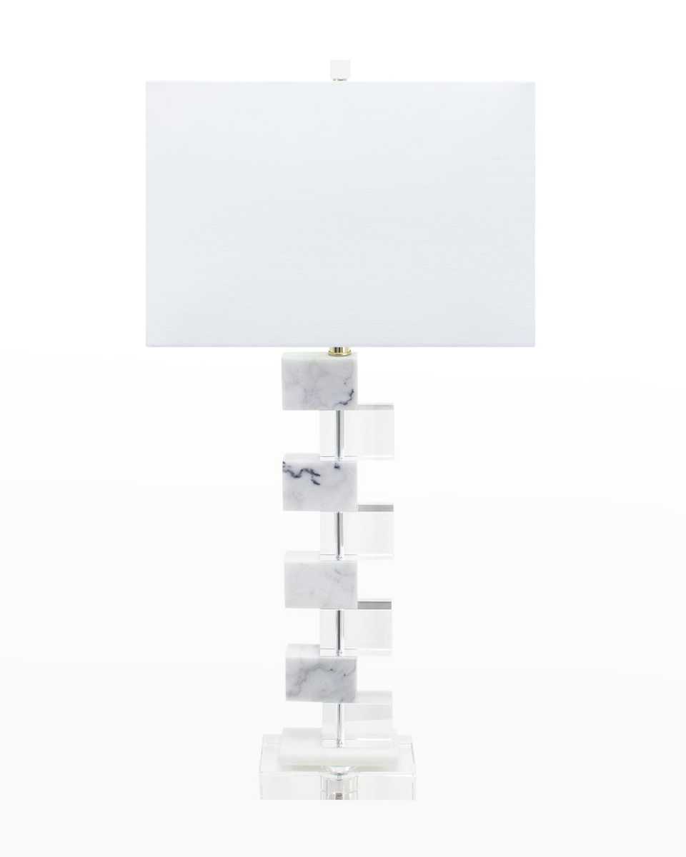 Jacobs Marble & Crystal Table Lamp