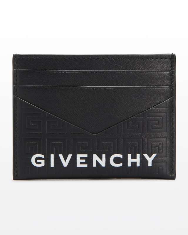 G-Essentials Monogram Cardholder in 4G Logo Leather