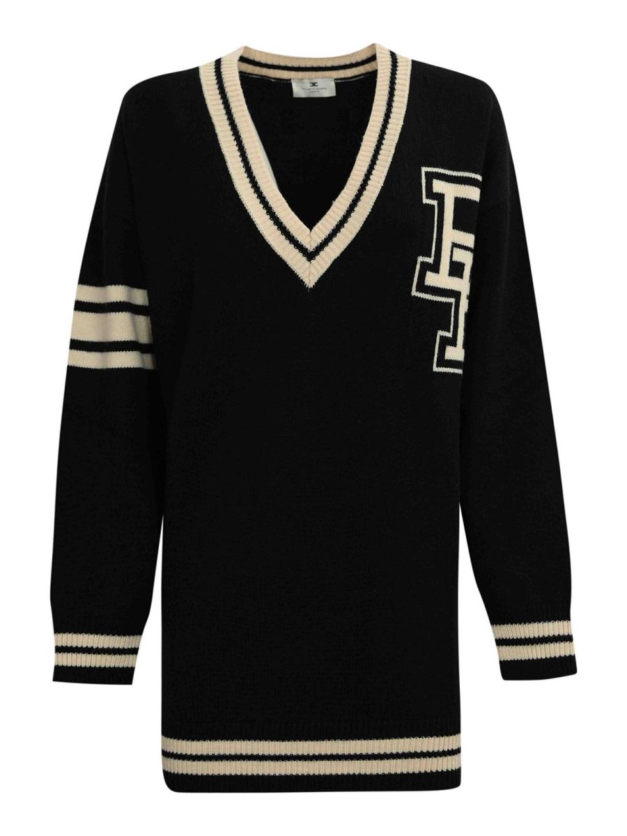 Elisabetta Franchi Robe Courte - Noir
