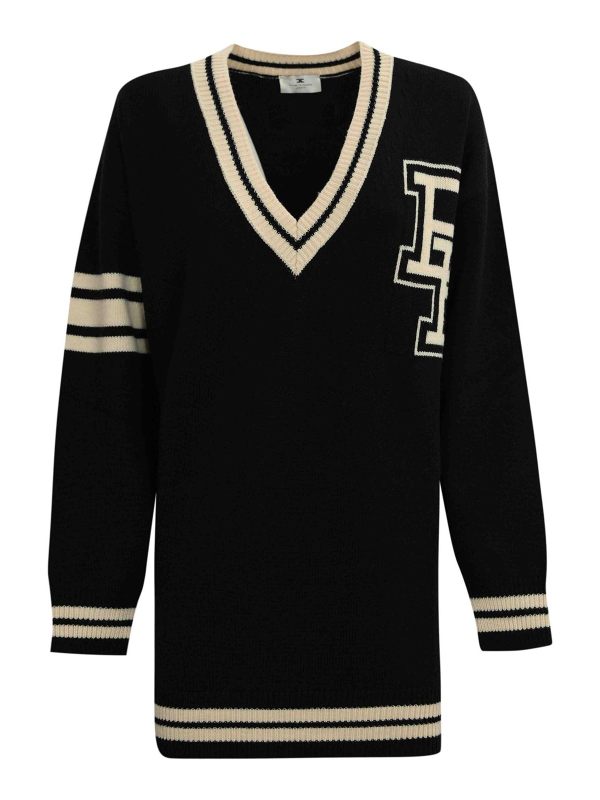 Elisabetta Franchi Robe Courte - Noir