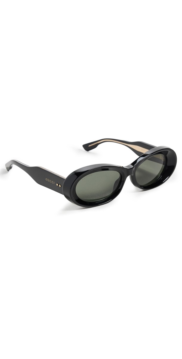 Gucci Thickness Sunglasses Black-Black-Grey