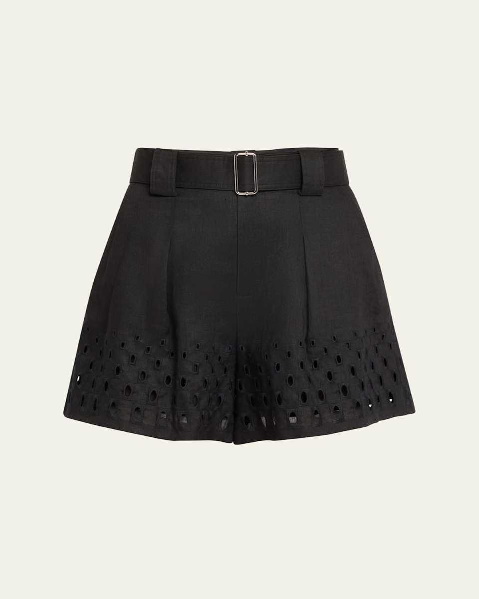 Kali Belted Linen Shorts