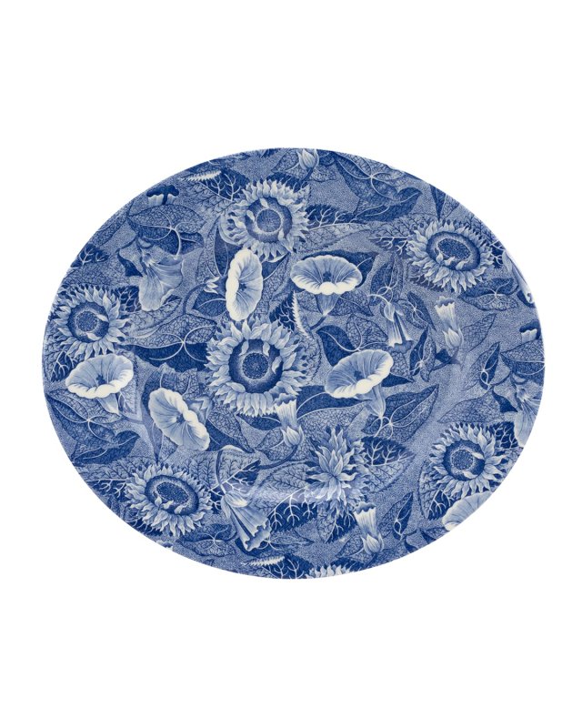 Blue Room Sunflower Oval Platter