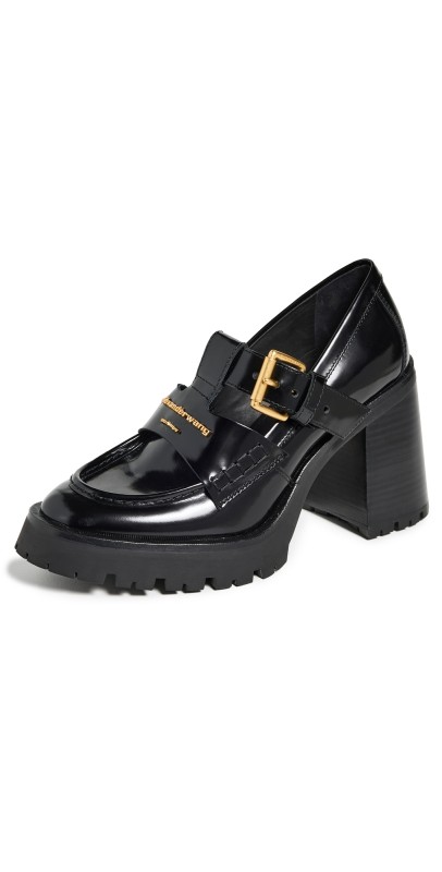 Alexander Wang Carter Platform Loafer Pumps Black