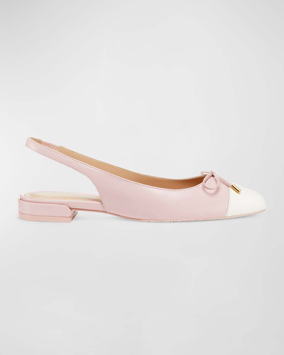 Sleek Bicolor Slingback Ballerina Flats