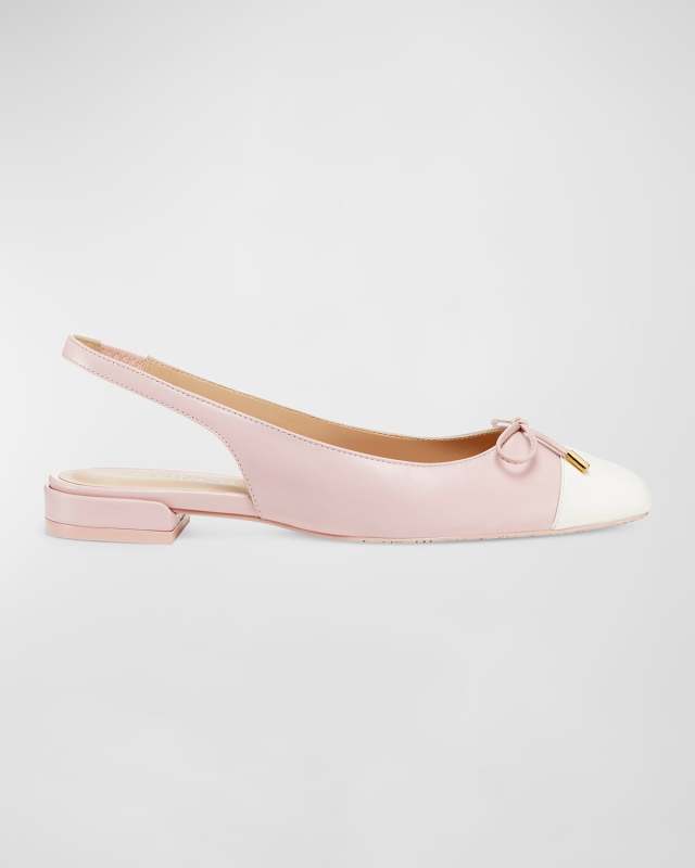 Sleek Bicolor Slingback Ballerina Flats