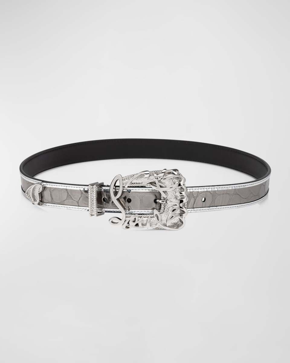 Giddy Belt in Embossed Leather