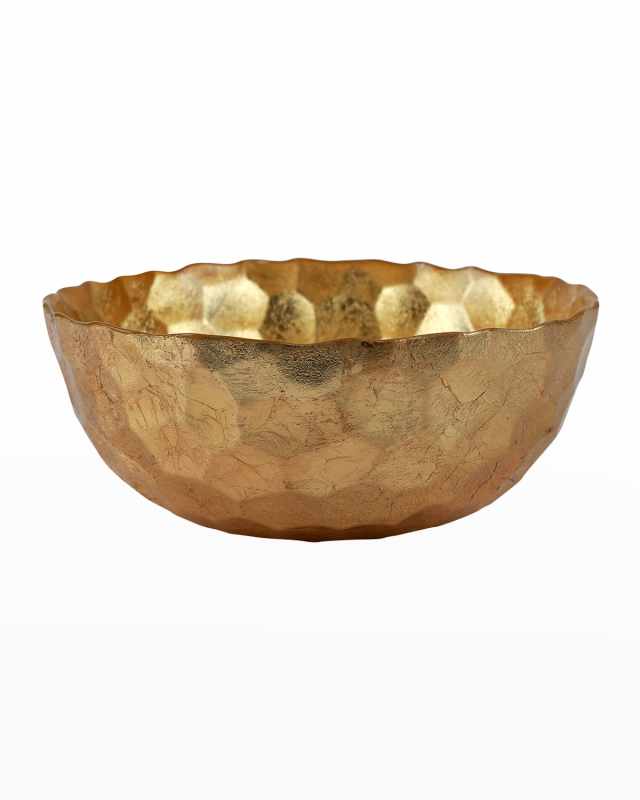 Gold Honeycomb Medium Bowl