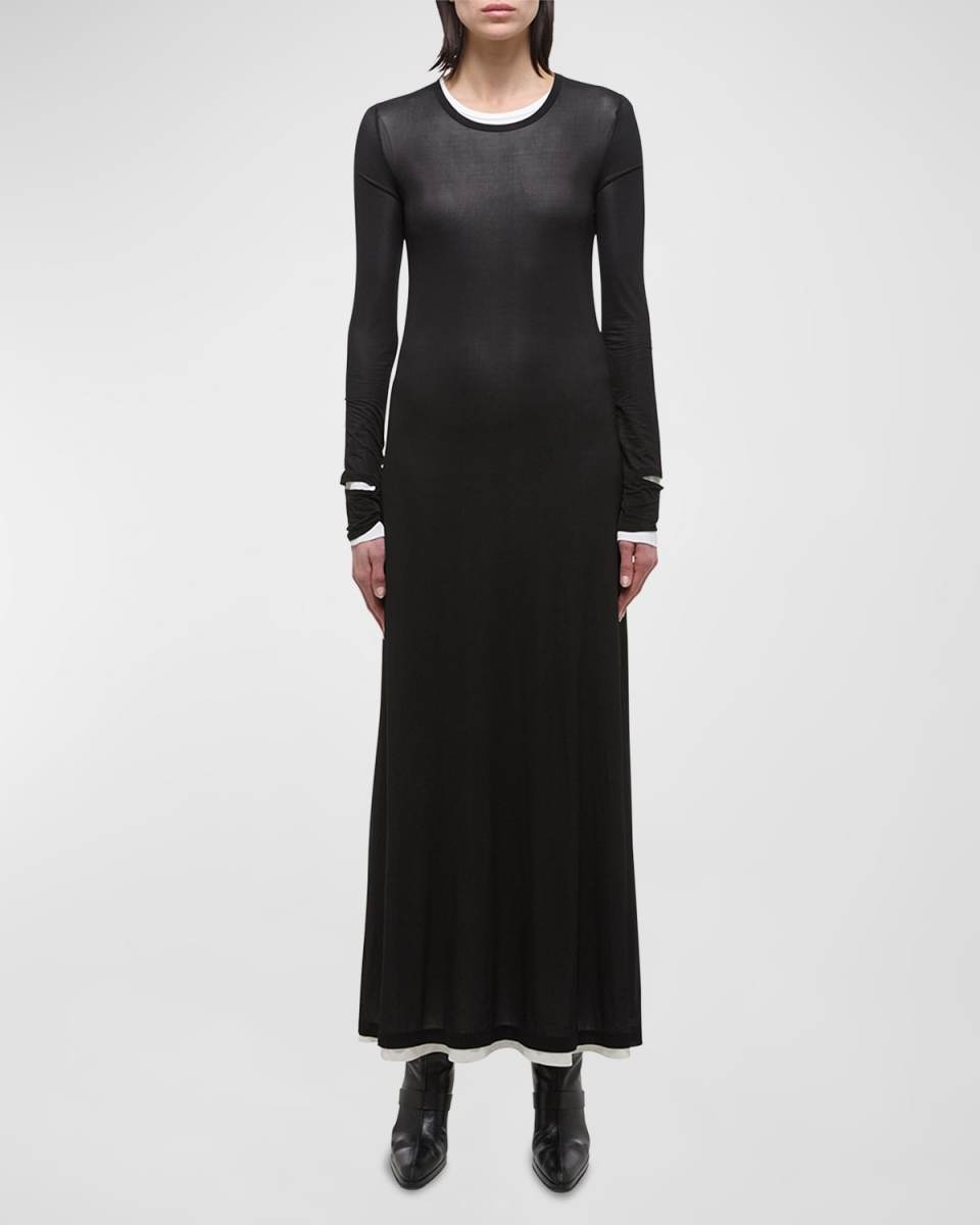 Double-Layer Maxi Dress