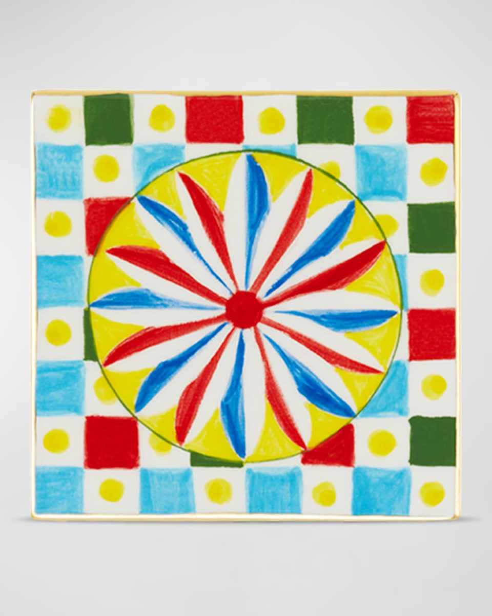 Carretto Square Ceramic Small Coaster