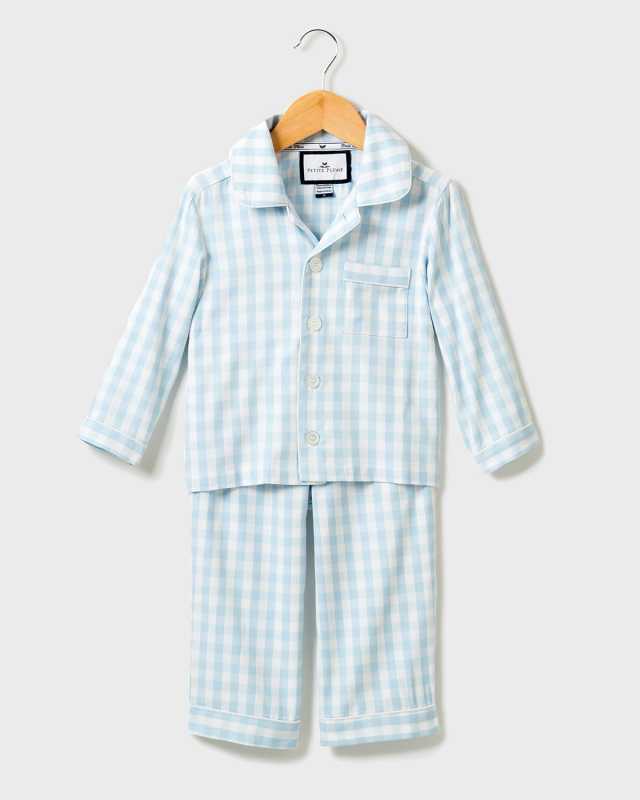 Gingham Pajama Set, Size 6M-14