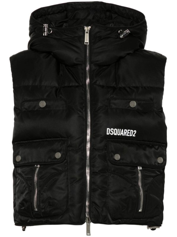 logo-print gilet