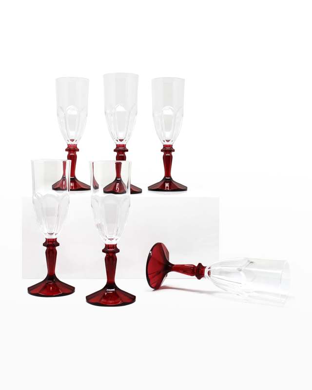 Versailles 7 oz. Champagne Flutes, Set of 6