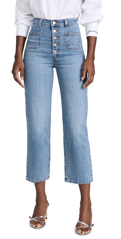 Levi's Ribcage Patch Pocket Jeans In Patches
