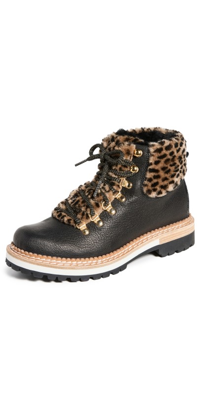 Montelliana Clara Shearling Lined Boots Black