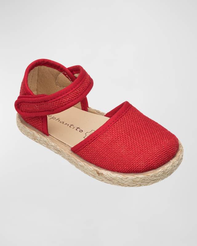 Girl's Linen Classic Espadrille Sandals, Baby/Toddler/