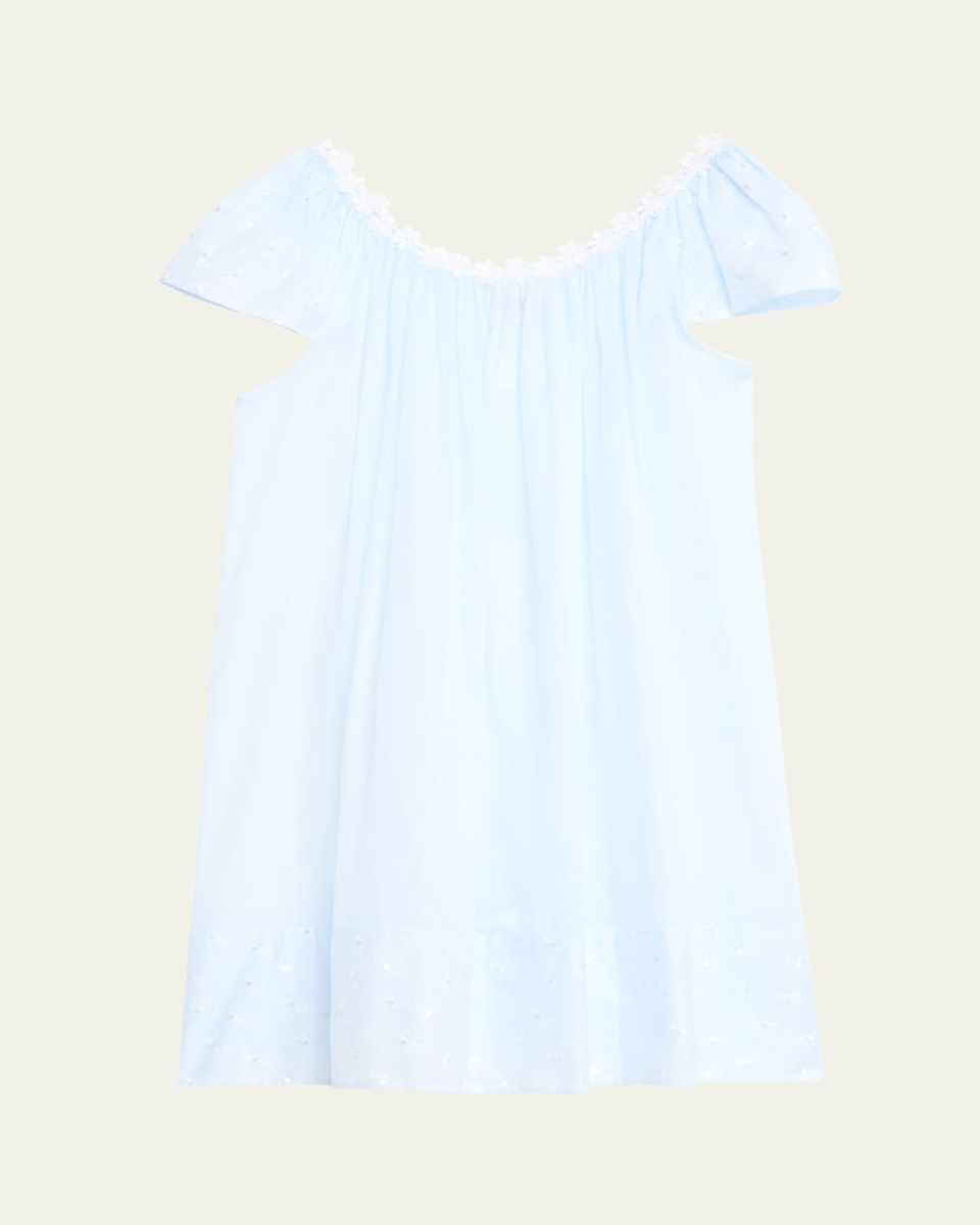 Daisy-2 Ruched Lace-Trim Babydoll