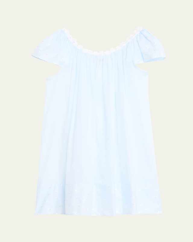 Daisy-2 Ruched Lace-Trim Babydoll