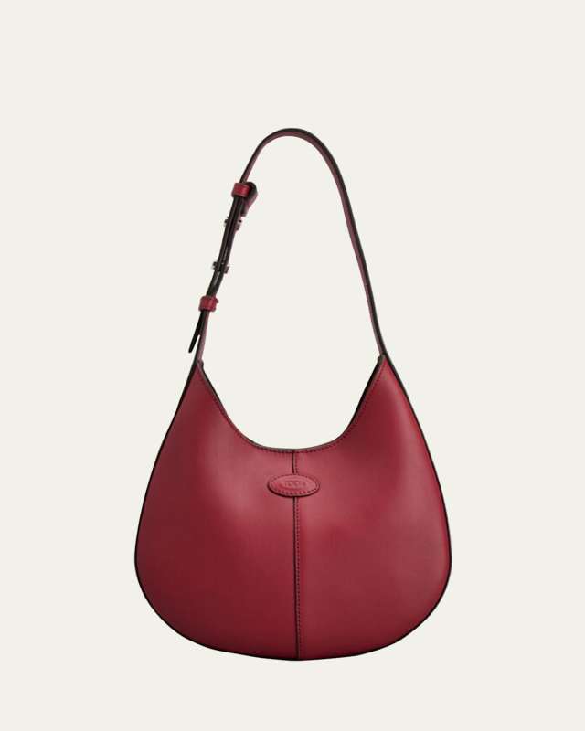 Mini Calf Leather Hobo Bag