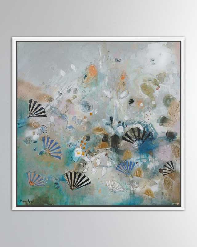 "Fans" Giclee on Canvas by Michaela Nessim