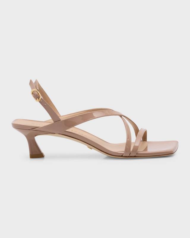Oasis Patent Crisscross Slingback Sandals