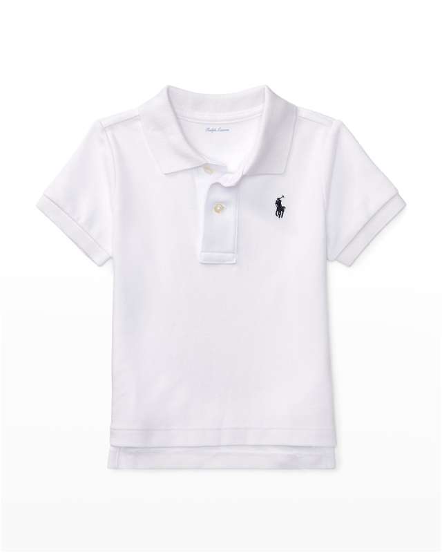 Boy's Logo Short-Sleeve Polo Shirt, Sizes 3M-24