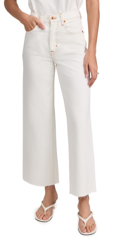 SLVRLAKE Grace Crop Jeans Natural White