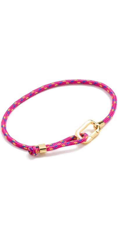 Gorjana Link Paracord Bracelet Pink