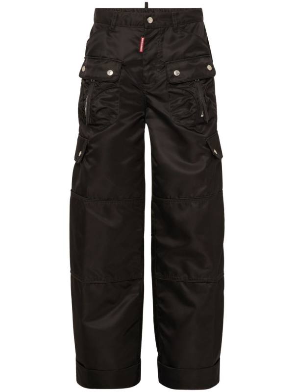 satin cargo trousers