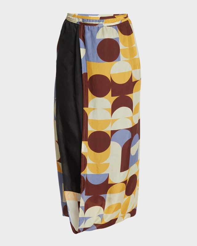 Spa Printed Midi Skirt