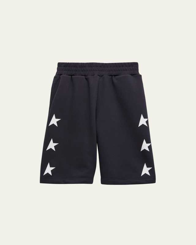 Boy's Star-Printed Wide Leg Shorts, Size 4-