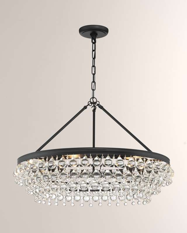Calypso 6-Light Crystal Teardrop Chandelier