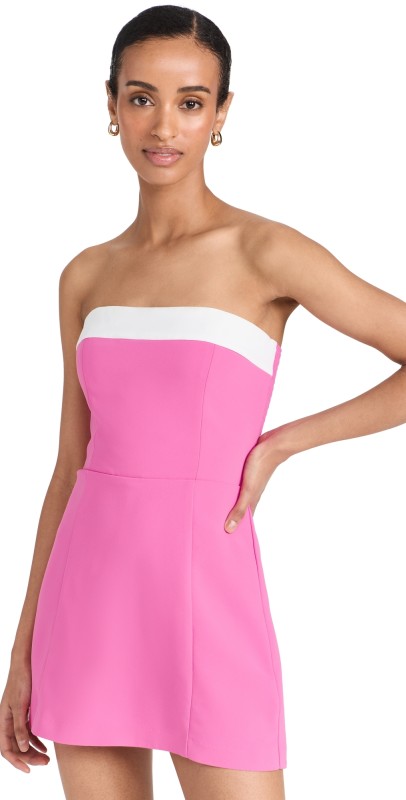 Amanda Uprichard Kerry Skort Romper Aster/Ivory