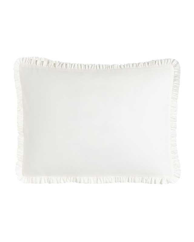 Each Essex King Plain White Box Sham