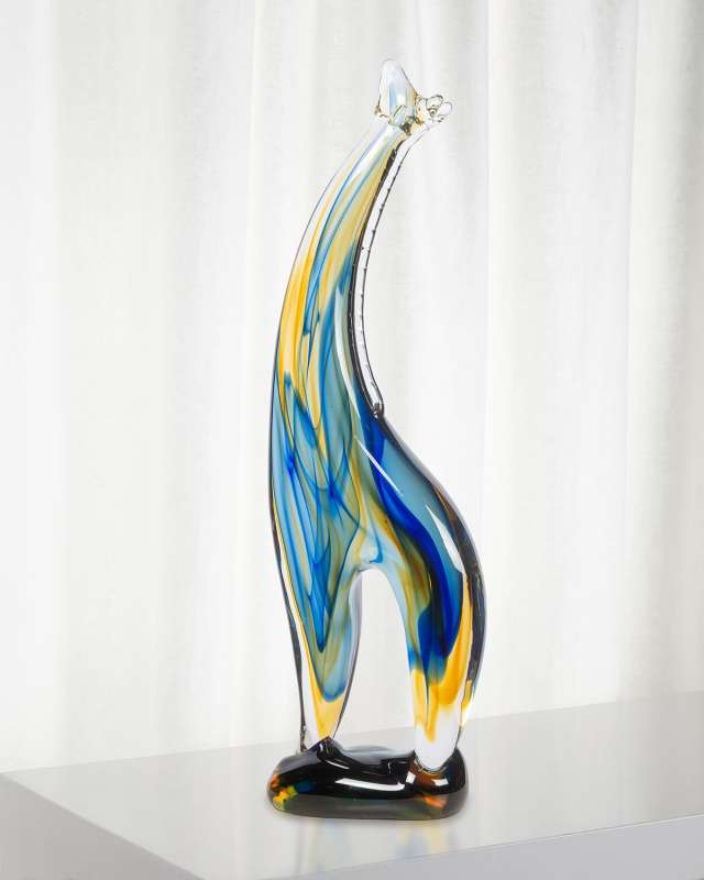 Artesia Giraffe Art Glass Figurine