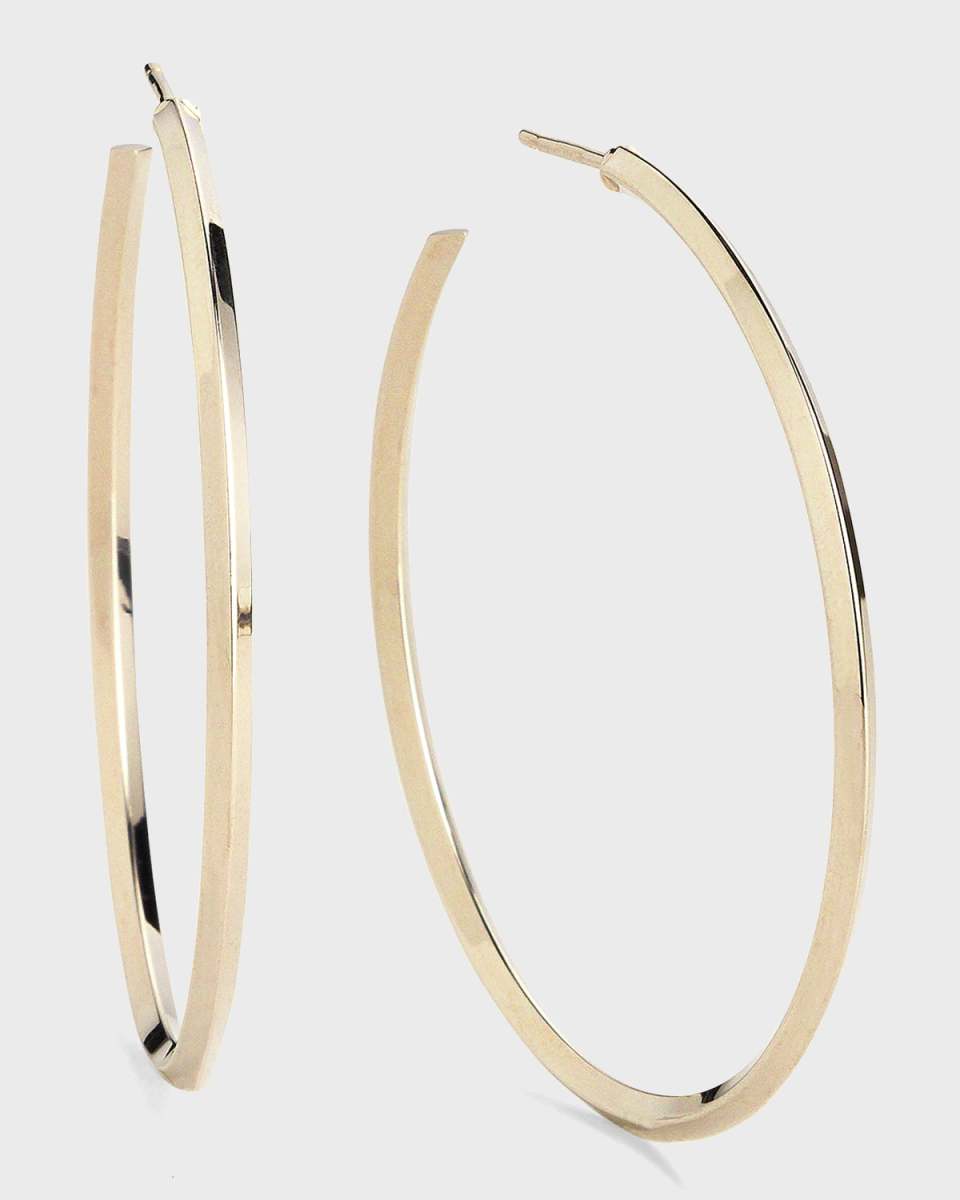 45mm Thin Pointed Royale Hoops