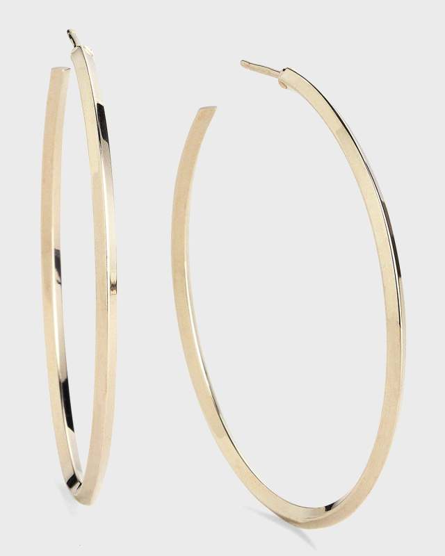 45mm Thin Pointed Royale Hoops