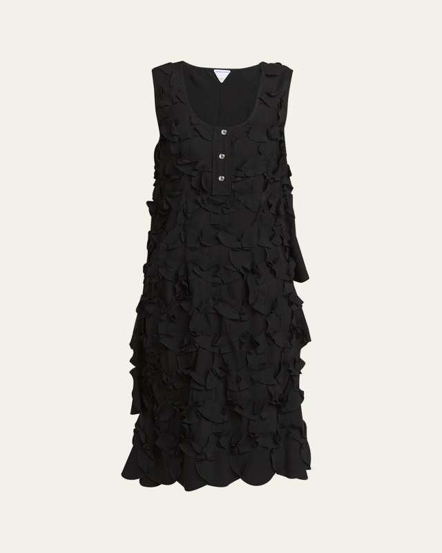 Circle Patch Fluid Viscose Dress