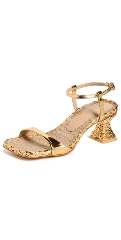 Cult Gaia Javiera Sandals Gold