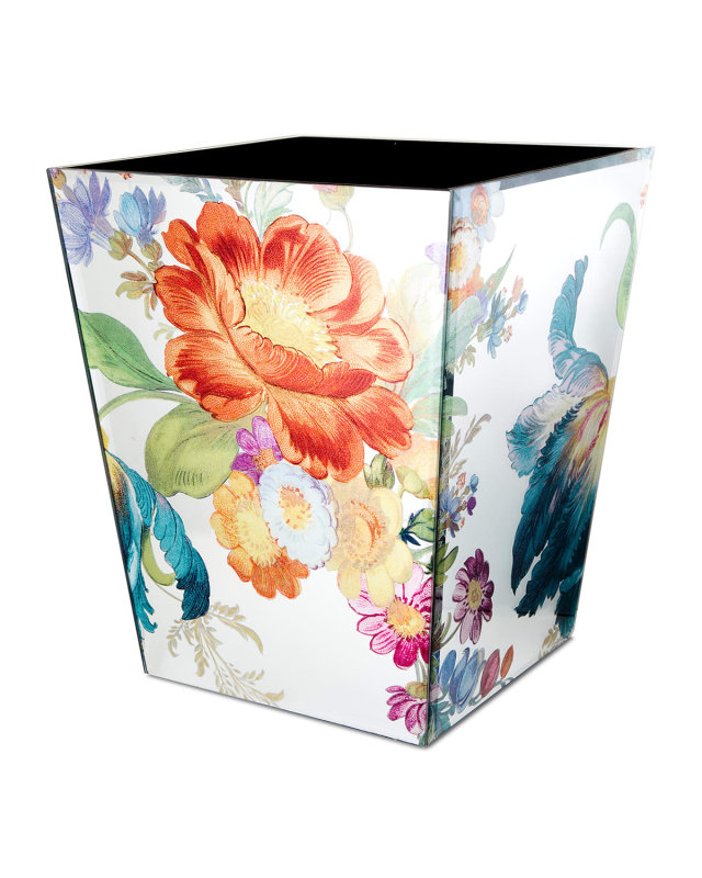 Flower Market Reflections Wastebasket