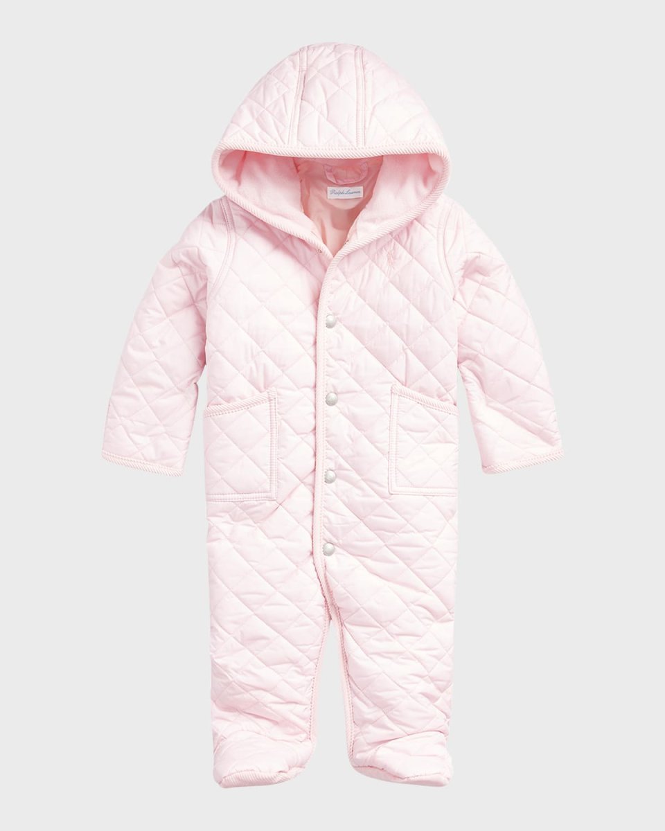Girl's Hooded Barn Bunting, Size 3M-