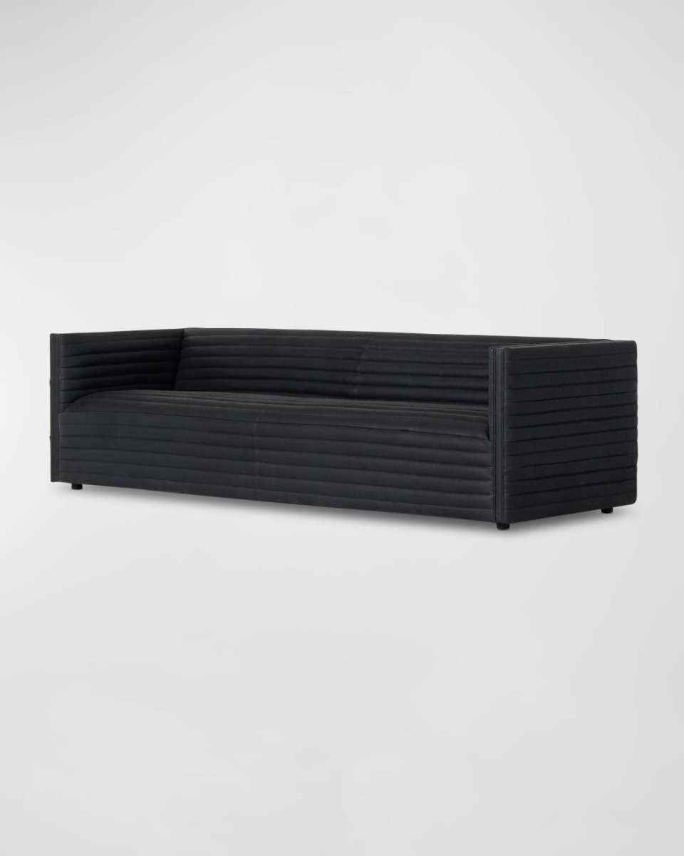 Padma Leather Sofa, 97"