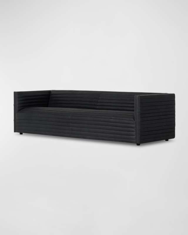 Padma Leather Sofa, 97"
