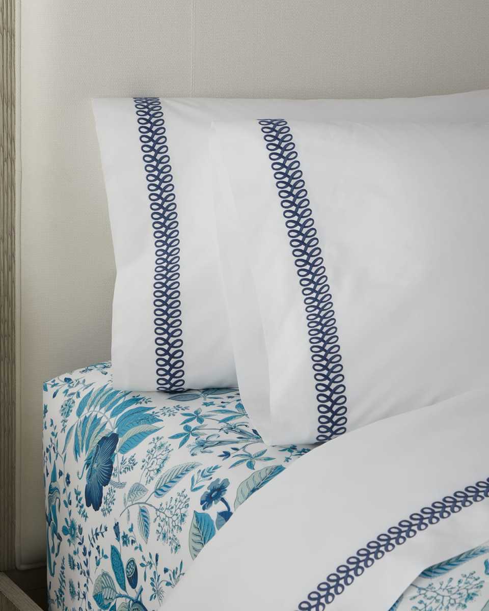Astor Braid Pillowcases, Pair, Standard