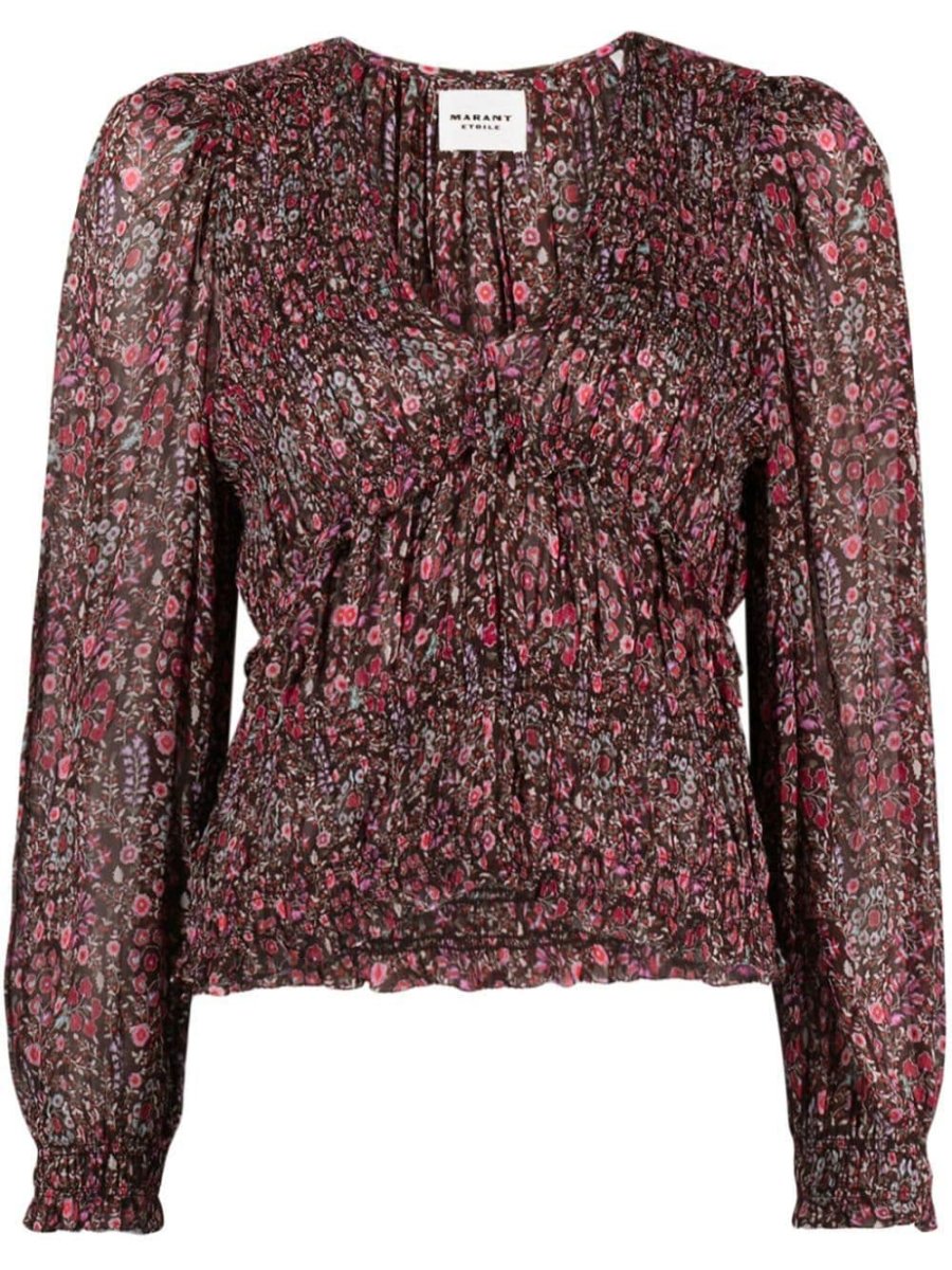 Nibel floral-print blouse