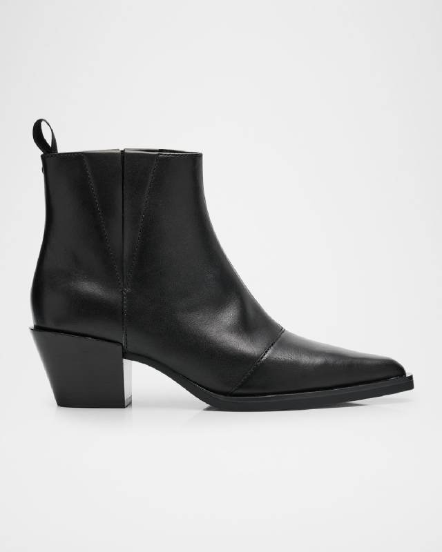 Dart Leather Chelsea Ankle Booties