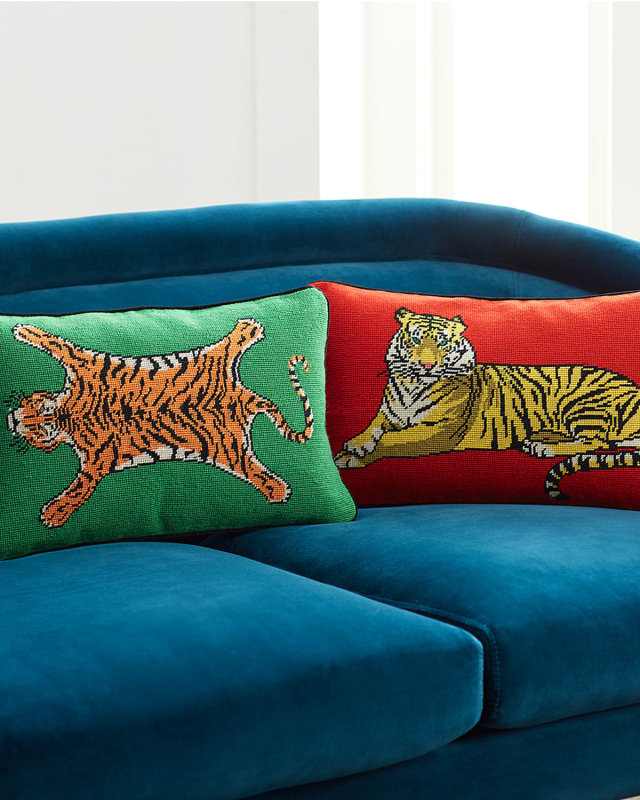 Safari Needlepoint Pillow