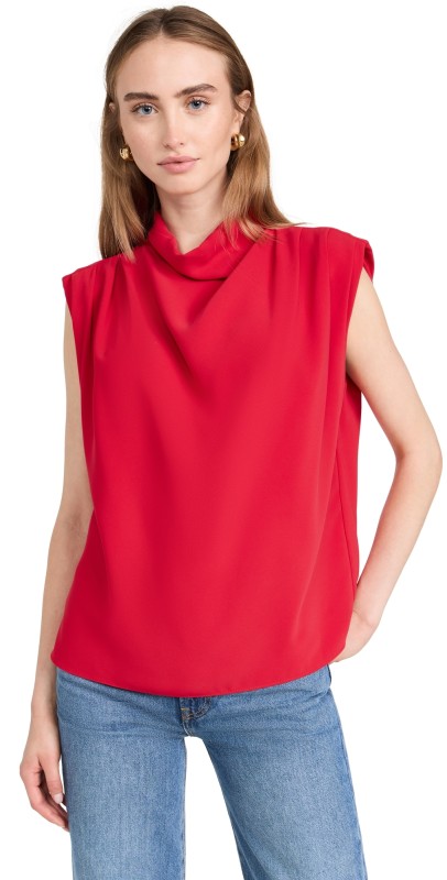 Amanda Uprichardleeveless Fabienne Top Red