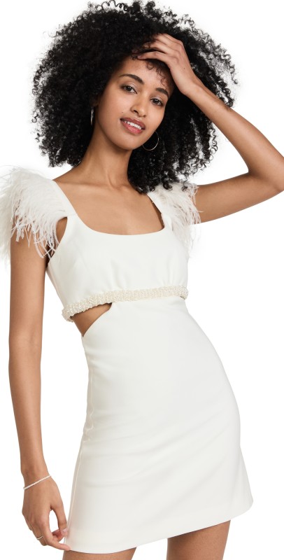 LIKELY Mini Taliah Dress White