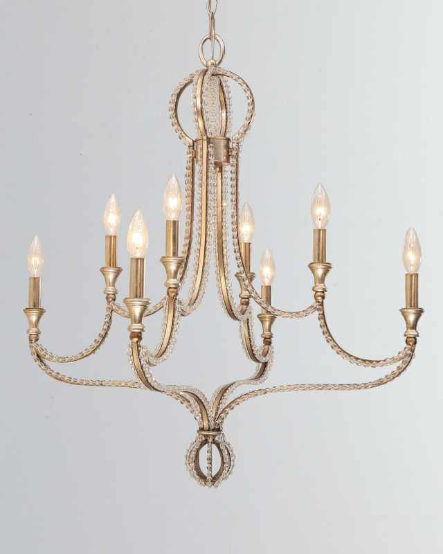Garland 8-Light Crystal Bead Chandelier